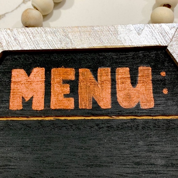 ⭐️HOST PICK ⭐️ MENU Home Kitchen DECOR SIGN HAND-Painted - Picture 2 of 5